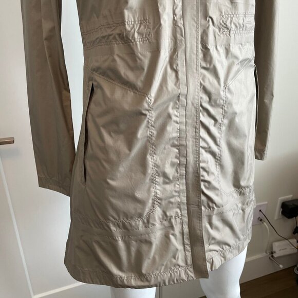 Columbia Omni Tech Arcadia II Waterproof Full Zip Hooded Rain Jacket Lt Khaki XS - Picture 9 of 15